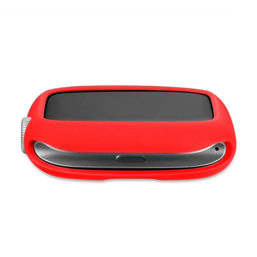 Apple Watch (41mm) candy color button TPU cover - Red / Black