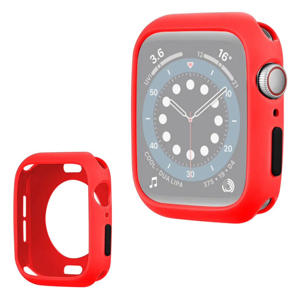 Apple Watch Series 3/2/1 38mm candy color silicone frame - Red / Black