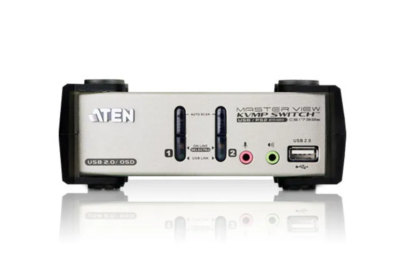 Aten Masterview Cs1732b Kvmp Switch - Kvm / Audio / Usb Switch - 2 Ports