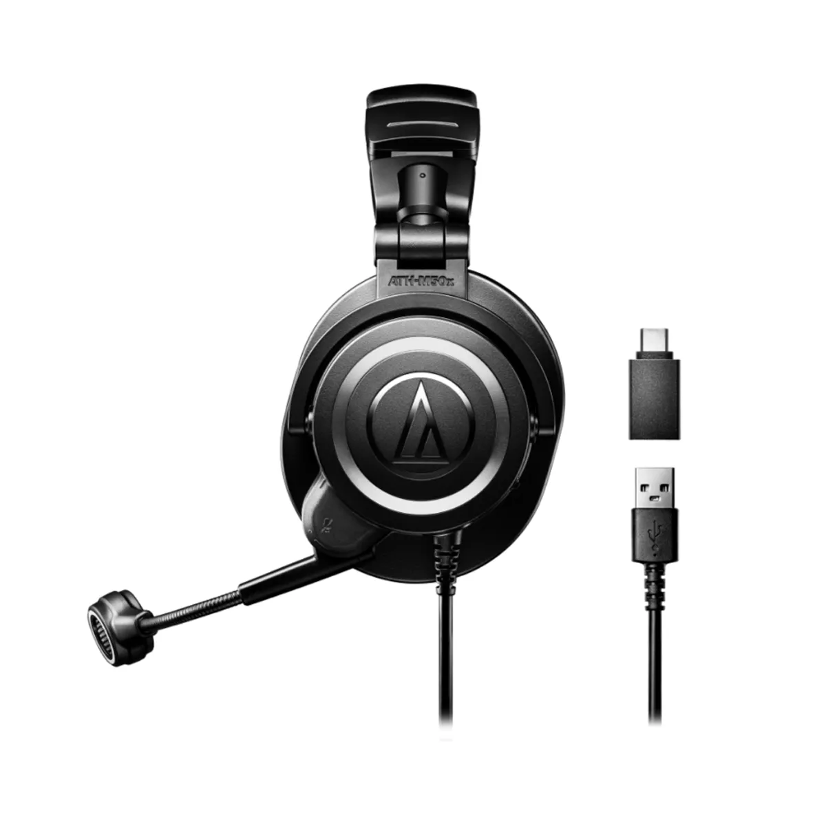 Audio-Technica ATH-M50xSTS-USB StreamSet Closed-Back Headphones with Boom Mic