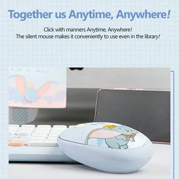 ★Authentic★Disney★Dumbo Multi Pairiing Wireless Silent Mouse★Noiseless Button/Sleep Mode