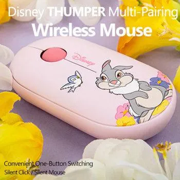 ★Authentic★Disney★Thumper Multi Pairing Wireless Silent Mouse★Noiseless Button/ Sleep Mode