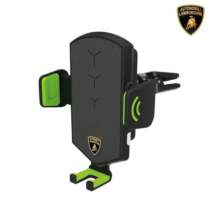 Automobili Lamborghini iSmart Intelligent Wireless Charger Air Vent Windshield Car Mount Phone Holder