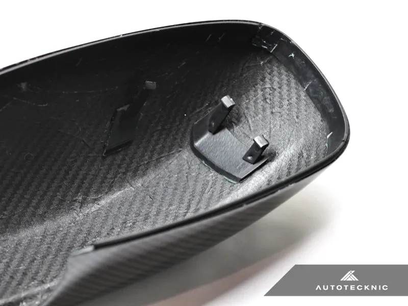 Autotecknic Replacement Mirror Covers Dodge Charge (11-19) Dry Carbon Fiber