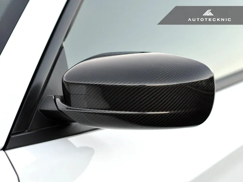 Autotecknic Replacement Mirror Covers Dodge Charge (11-19) Dry Carbon Fiber