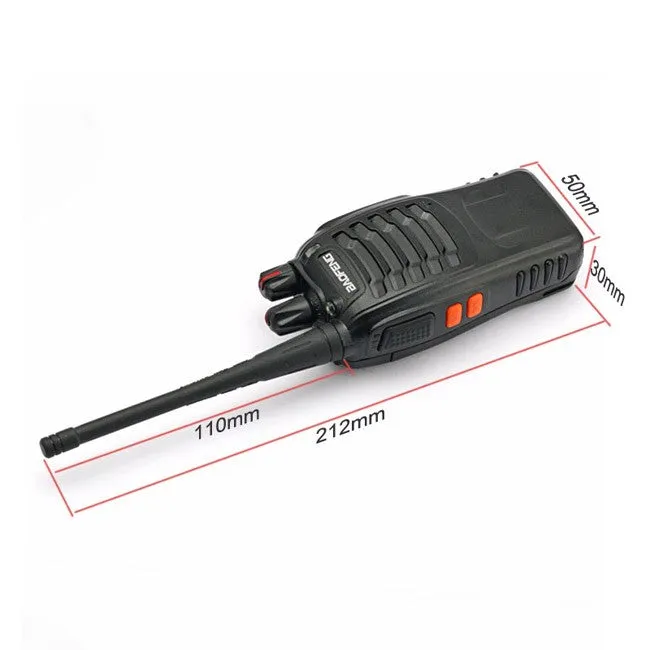 Baofeng BF-888S [4 Pack] | UHF |  5W | 16CH | CTCSS/DCS | Emergency Alarm | Flashlight