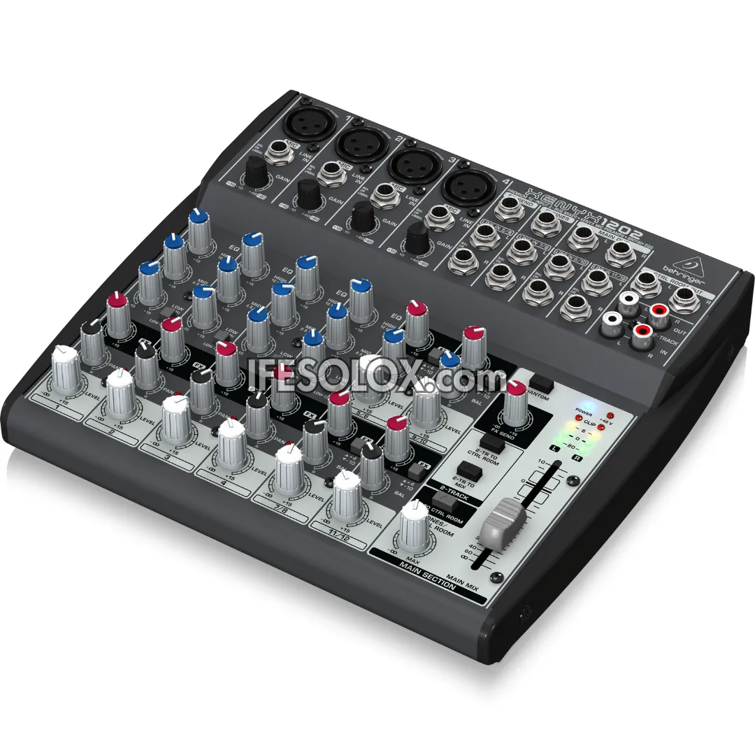 Behringer XENYX 1202 Premium 12-Input Mixer with XENYX Mic Preamps and British EQ - Brand New