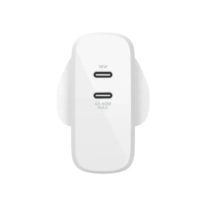 Belkin Boost Charge Dual USB-C PD GaN Wall Charger 63W