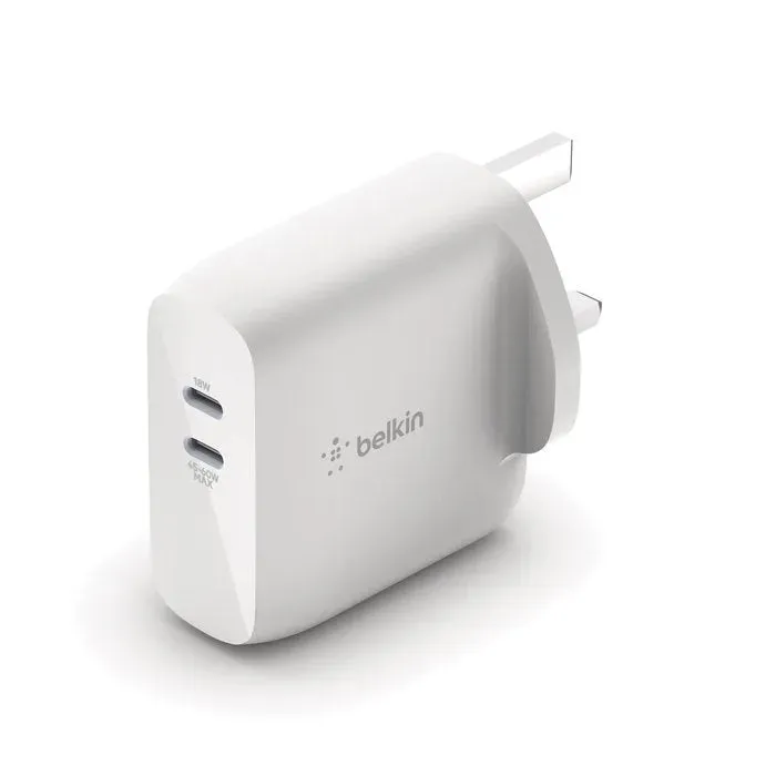 Belkin Boost Charge Dual USB-C PD GaN Wall Charger 63W