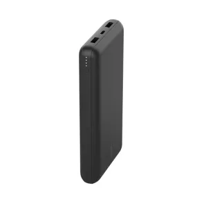 Belkin Power Bank, BoostCharge USB-C Portable Charger 20k w/ 1 USB-C Port and 2 USB-A Ports with USB-C to USB-A Cable for iPhone 16, 16 Pro, 16 Pro, 16 Pro Max, Samsung Galaxy S24, & More - Black