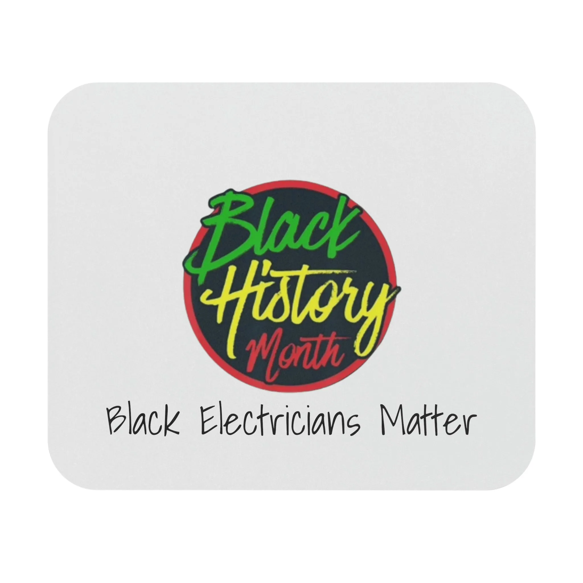 Black Electricians Matter Mouse Pad (Rectangle)