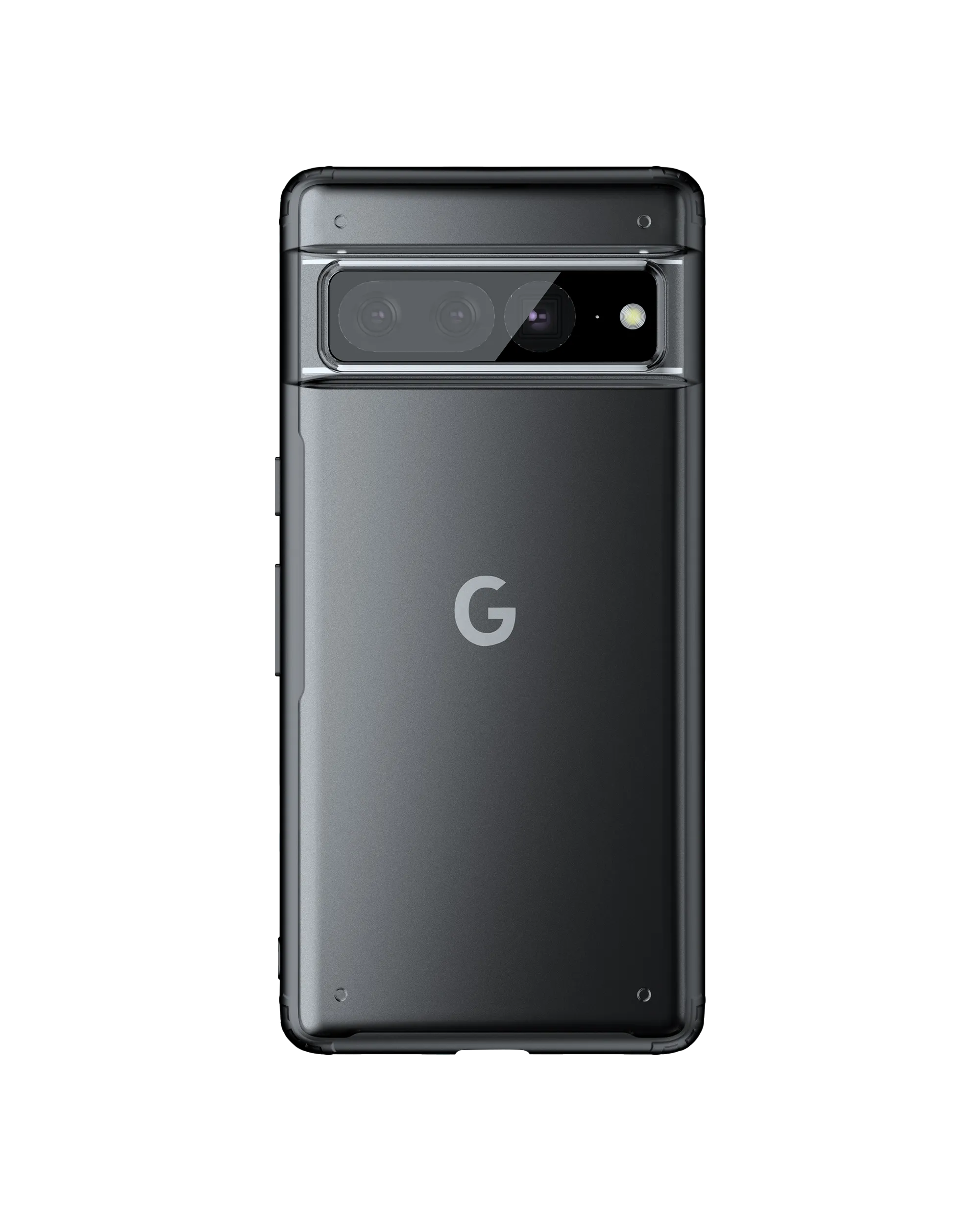 Black Frosted Clear Case Cover For Google Pixel 7 Pro