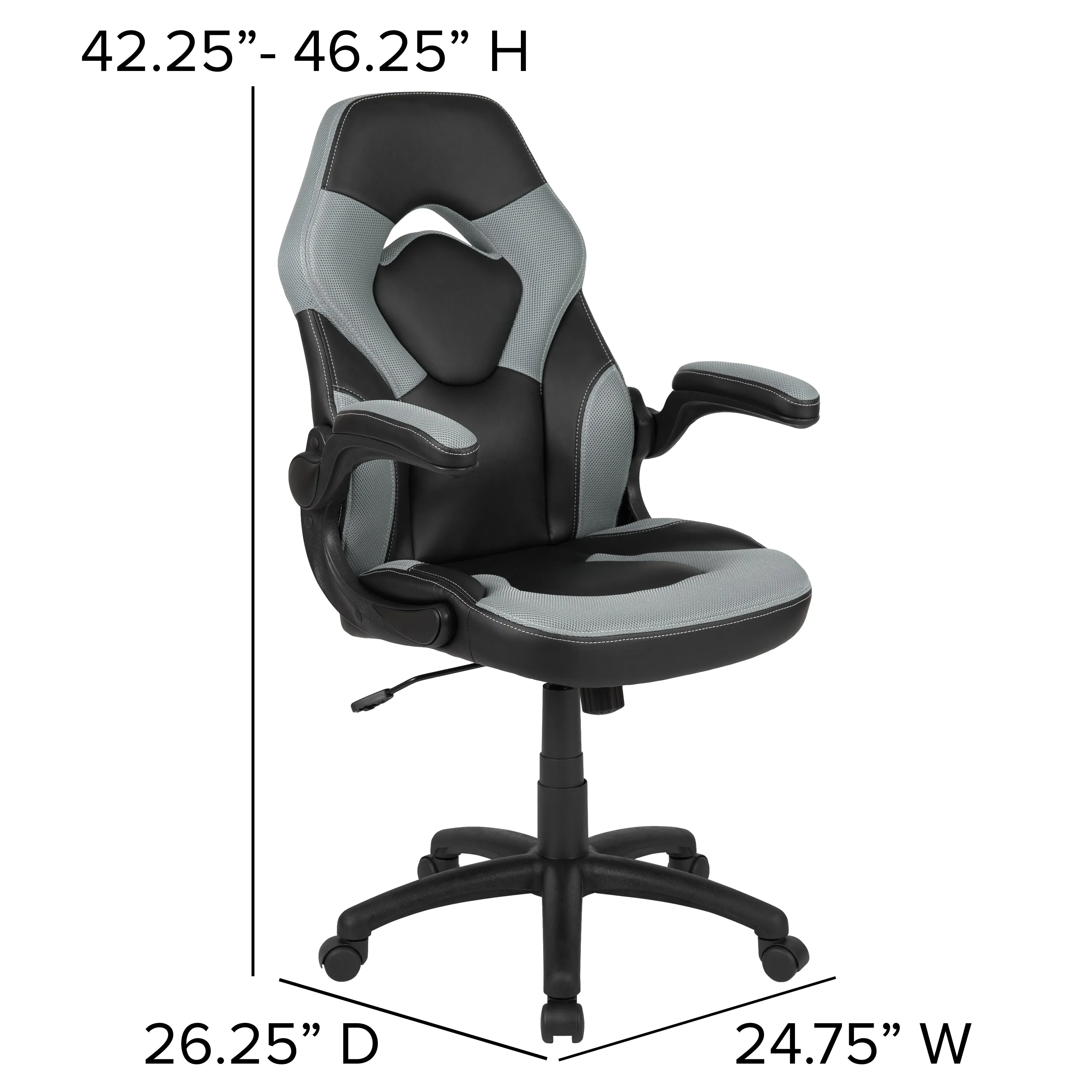 Black Gaming Desk & Chair Set BLN-X10D1904L-GY-GG