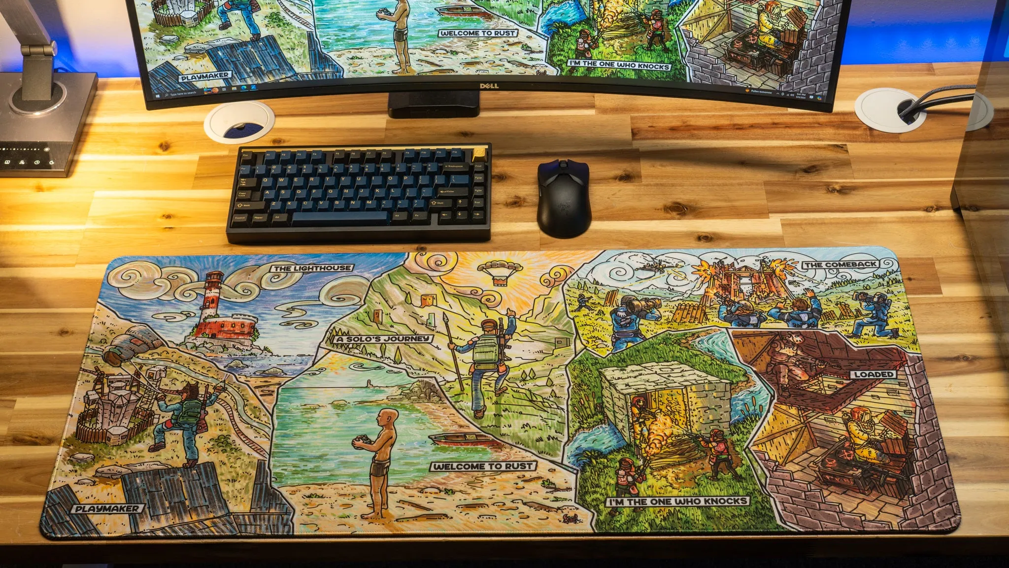 Blooprint "Fragments from the Past" Limited Edition Content Creator Collaboration XL Rust Gaming Mouse Pad