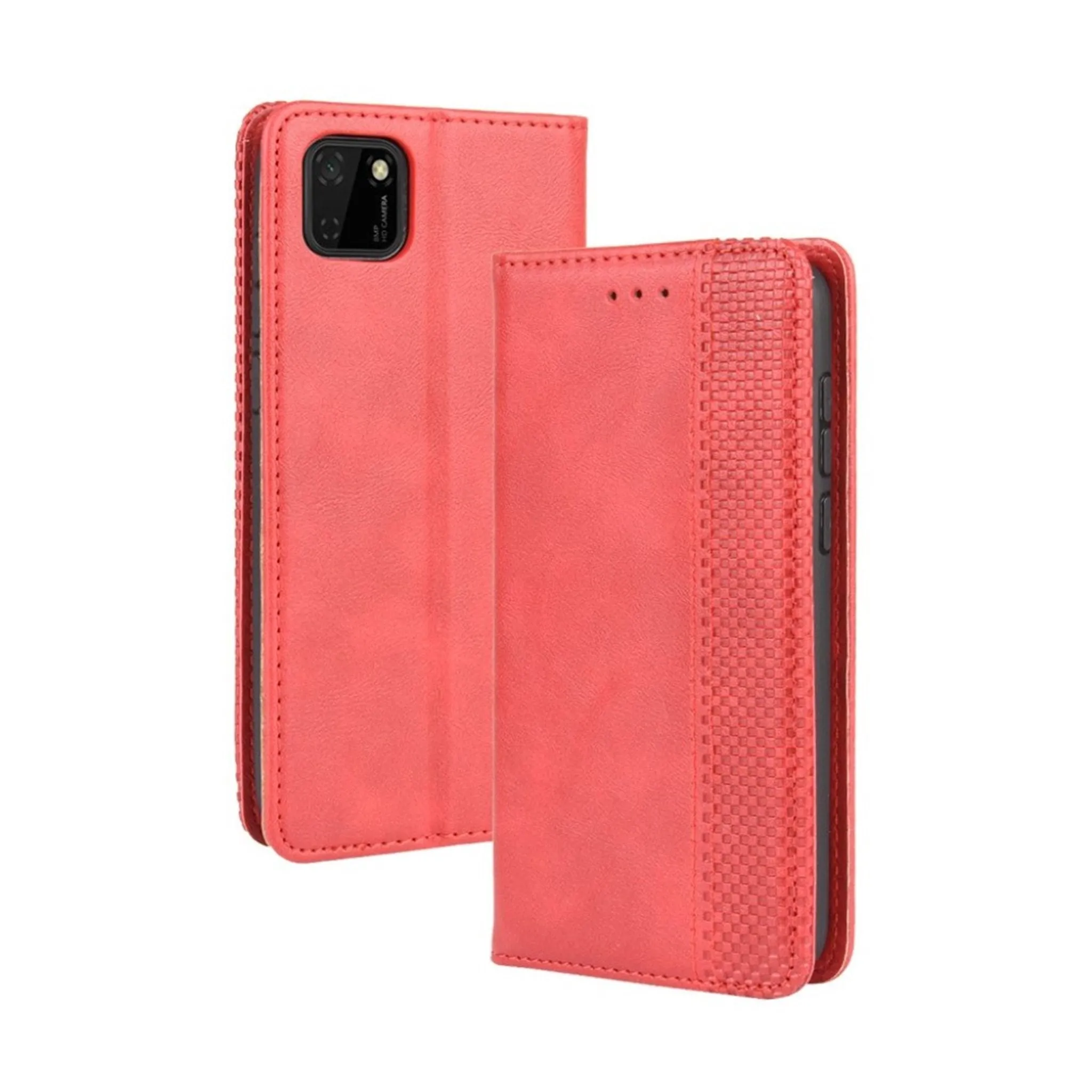 Bofink Vintage Huawei Y5p / Honor 9S leather case - Red