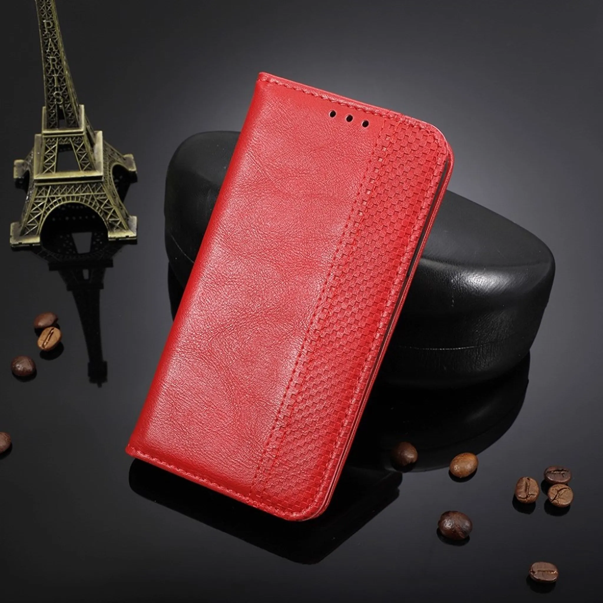 Bofink Vintage Huawei Y5p / Honor 9S leather case - Red