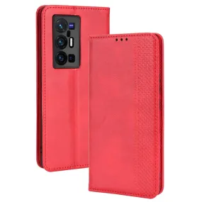 Bofink Vintage Vivo X70 Pro Plus leather case - Red