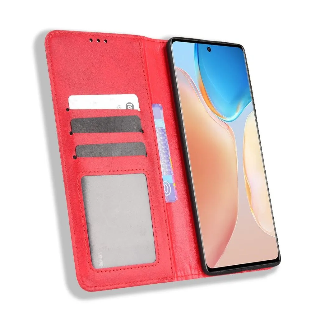 Bofink Vintage Vivo X70 Pro Plus leather case - Red