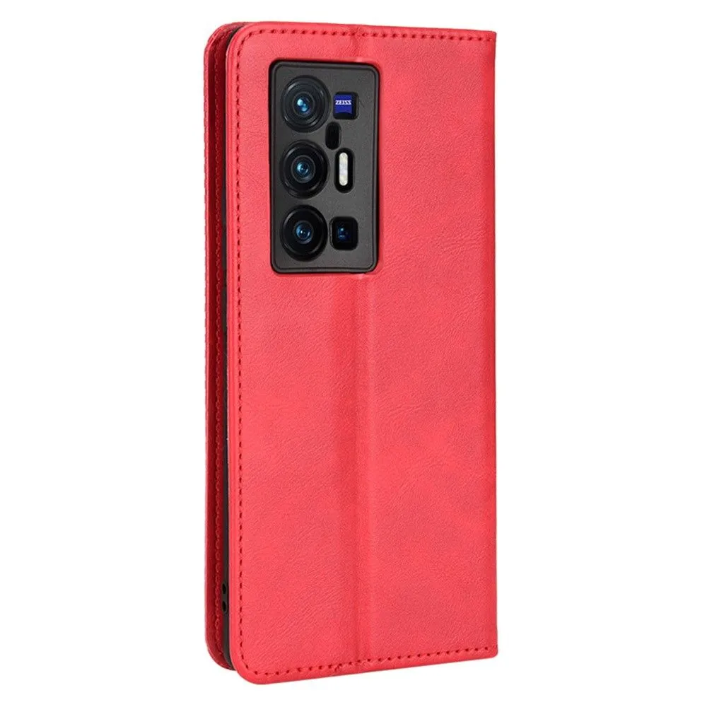 Bofink Vintage Vivo X70 Pro Plus leather case - Red