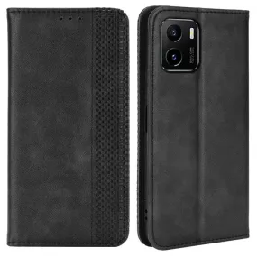 Bofink Vintage Vivo Y15A / Y15s (2021) leather case - Black