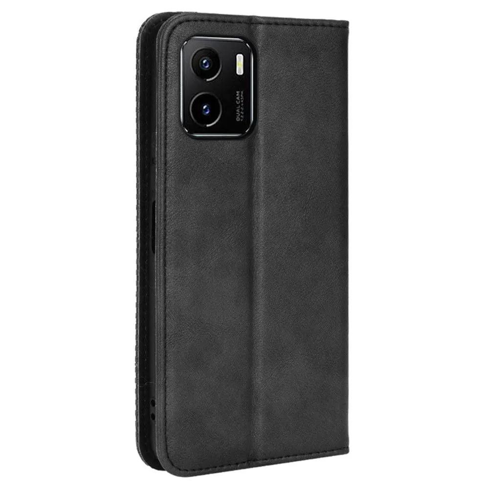 Bofink Vintage Vivo Y15A / Y15s (2021) leather case - Black