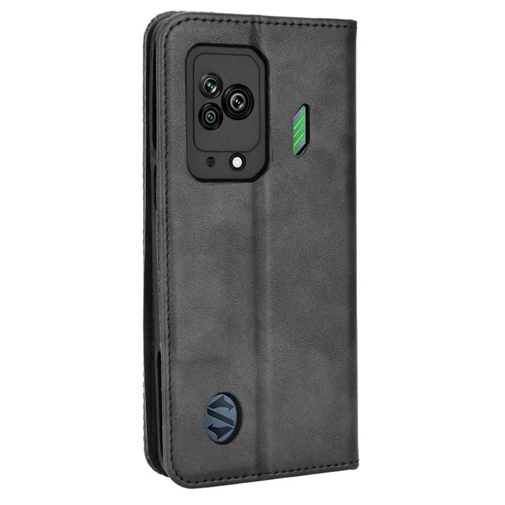 Bofink Vintage Xiaomi Black Shark 5 leather case - Black