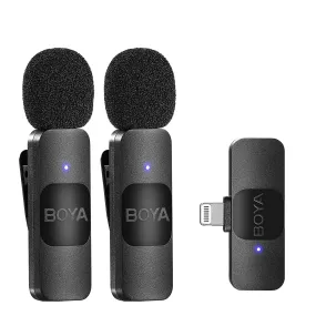 Boya Wireless Microphone | Professional BOYA BY-V Mini for iPhone iPad