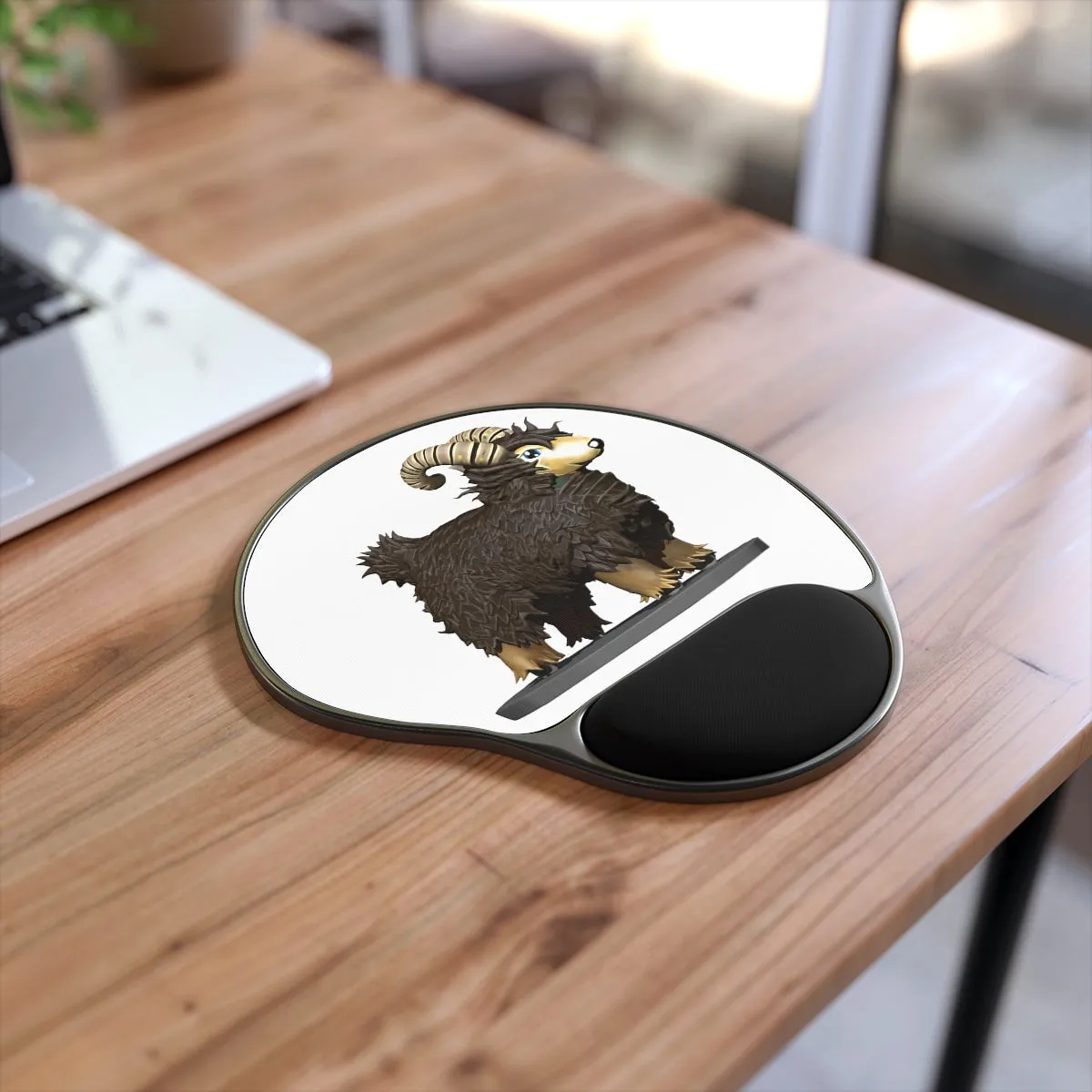 Brown Sheep Mouse Pad With Wrist Rest