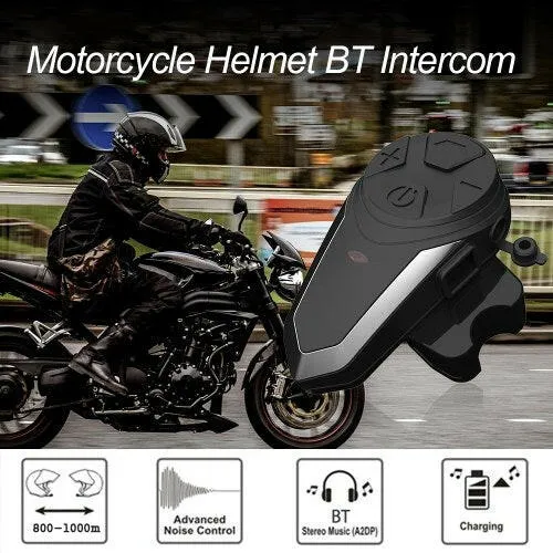 BT Motorcycle Helmet Intercom Walkie-Talkie