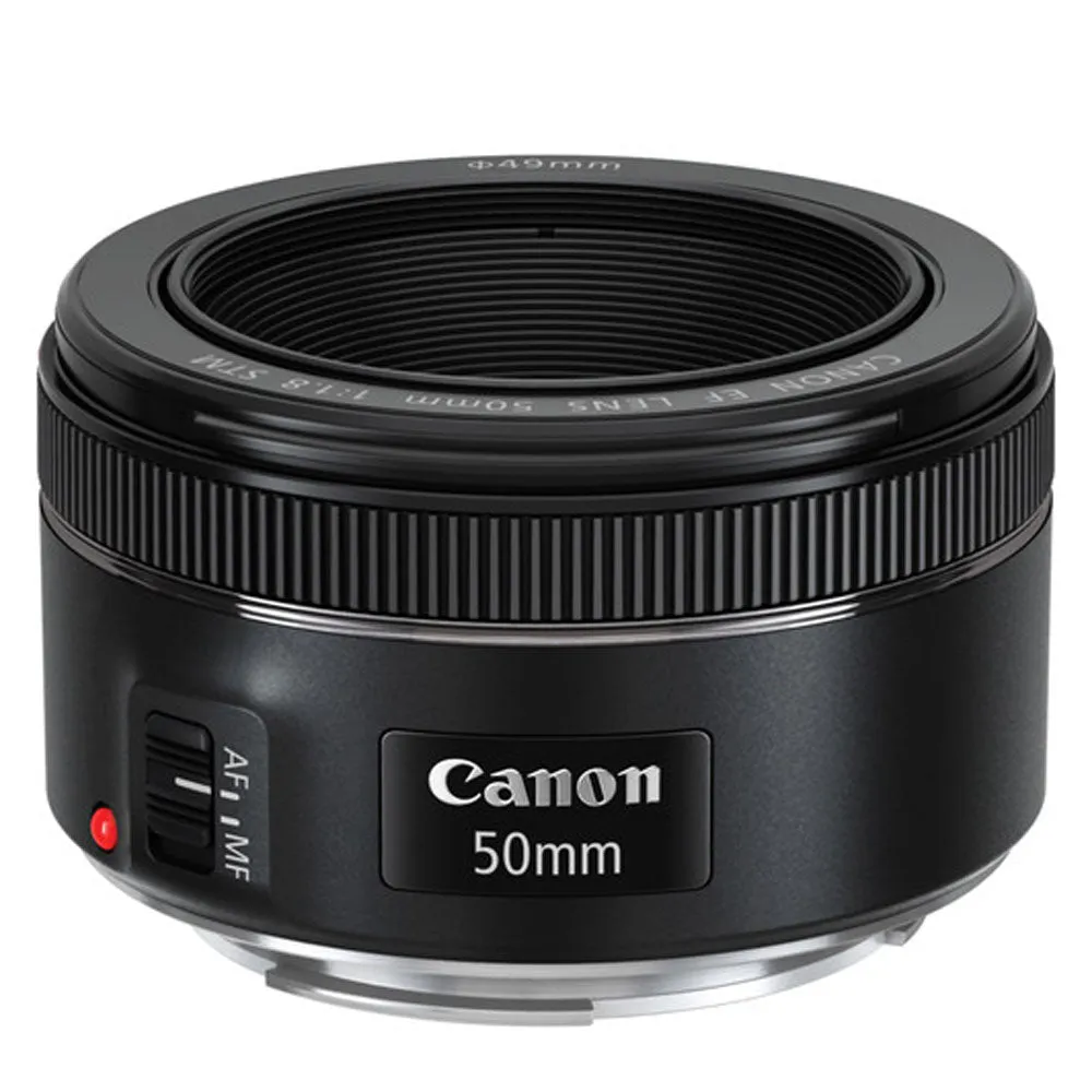 Canon EF 50mm f 1.8 STM Lens UV CPL FLD Advanced Accessory Bundle for EOS Rebel T7, T7i, T8i Camera