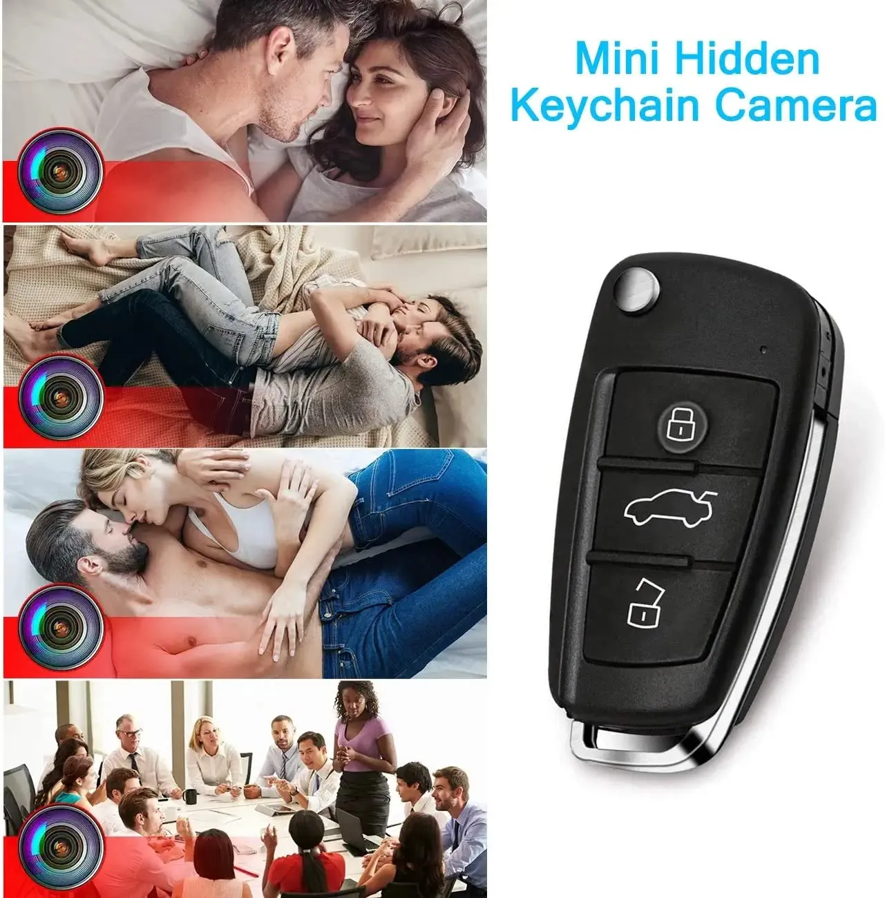 Car Key Chain Secret Security Camera