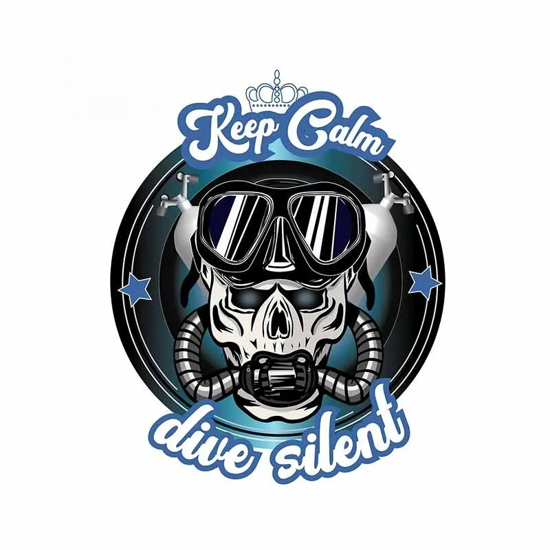 Car Sticker: Keep Calm, Dive Silent