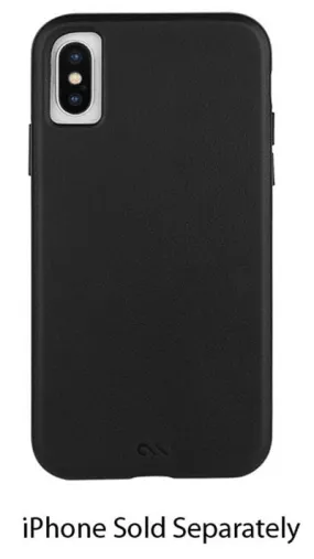 Case-Mate Black Barely There Leather iPhone Xs / X Case - CM037746