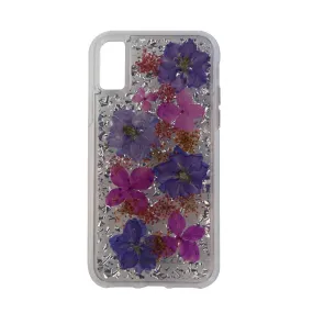 Case-Mate Karat Petals Series Protective Case for iPhone X - Clear/Purple Petal