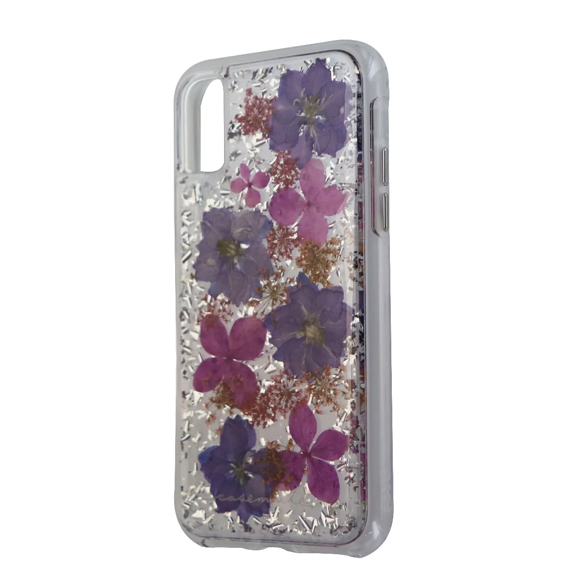 Case-Mate Karat Petals Series Protective Case for iPhone X - Clear/Purple Petal