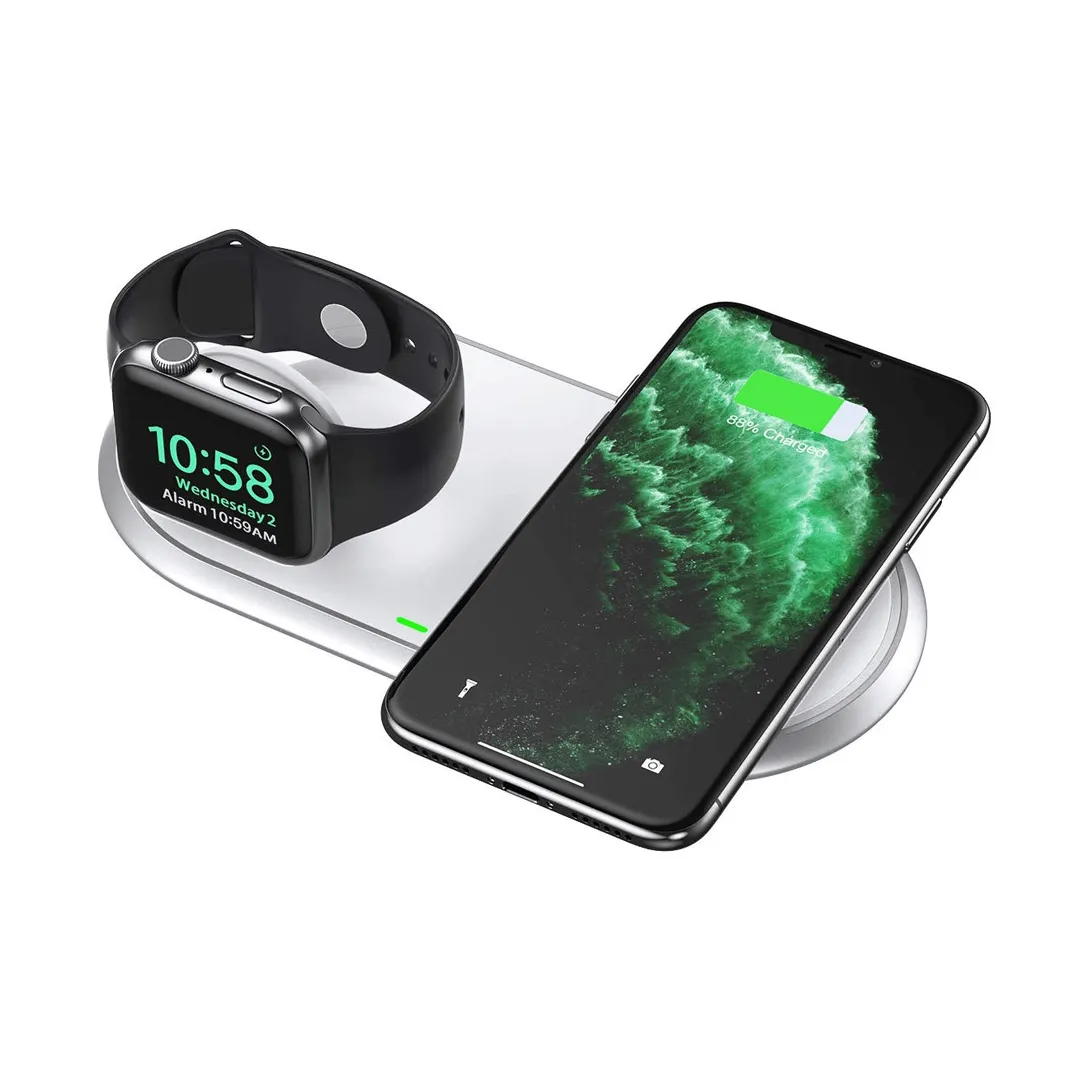 CHOETECH 10W 2 in 1 Dual Wireless Charger Pad & Apple Watch