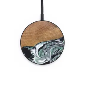 Circle Wood Resin Wireless Charger - Braelynn (Black & White, 706736)