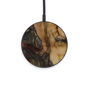 Circle Wood Resin Wireless Charger - Claiborne (Dark Green, 589144)