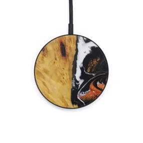 Circle Wood Resin Wireless Charger - Denny (Black & White, 612511)