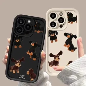 Cream Sausage Dog Phone Case