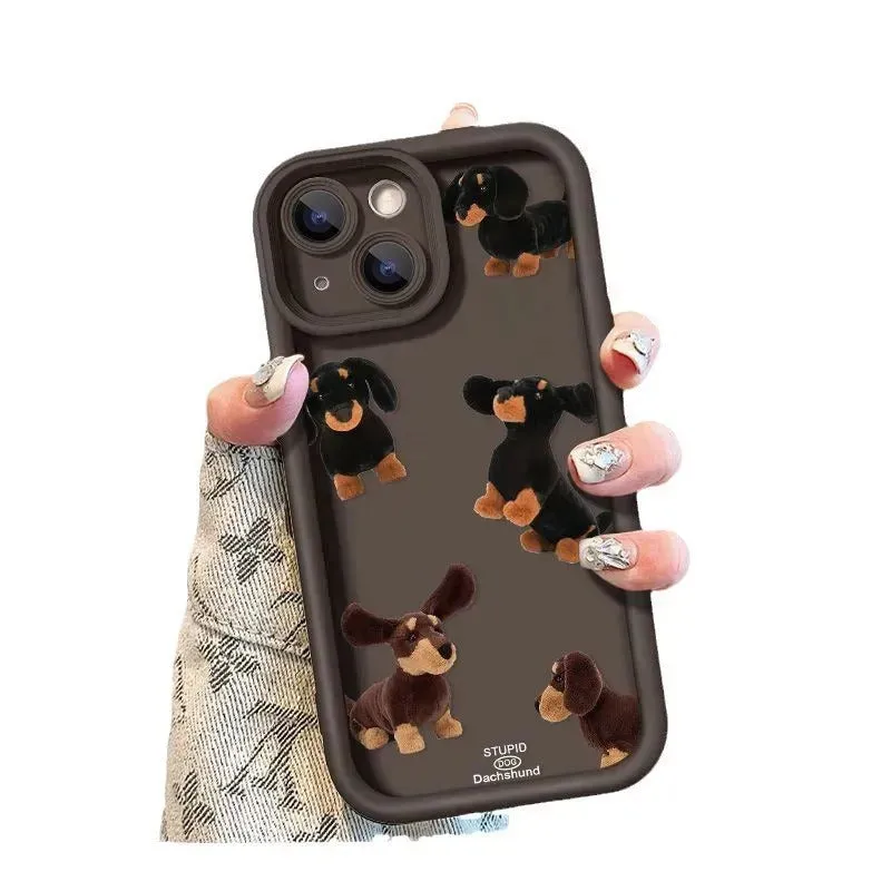 Cream Sausage Dog Phone Case