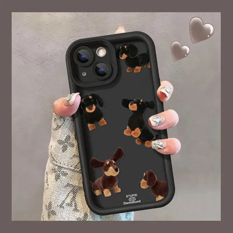 Cream Sausage Dog Phone Case