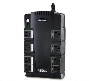 CyberPower 450VA/260W 8 Outlets UPS - New Battery Certified Refurbished