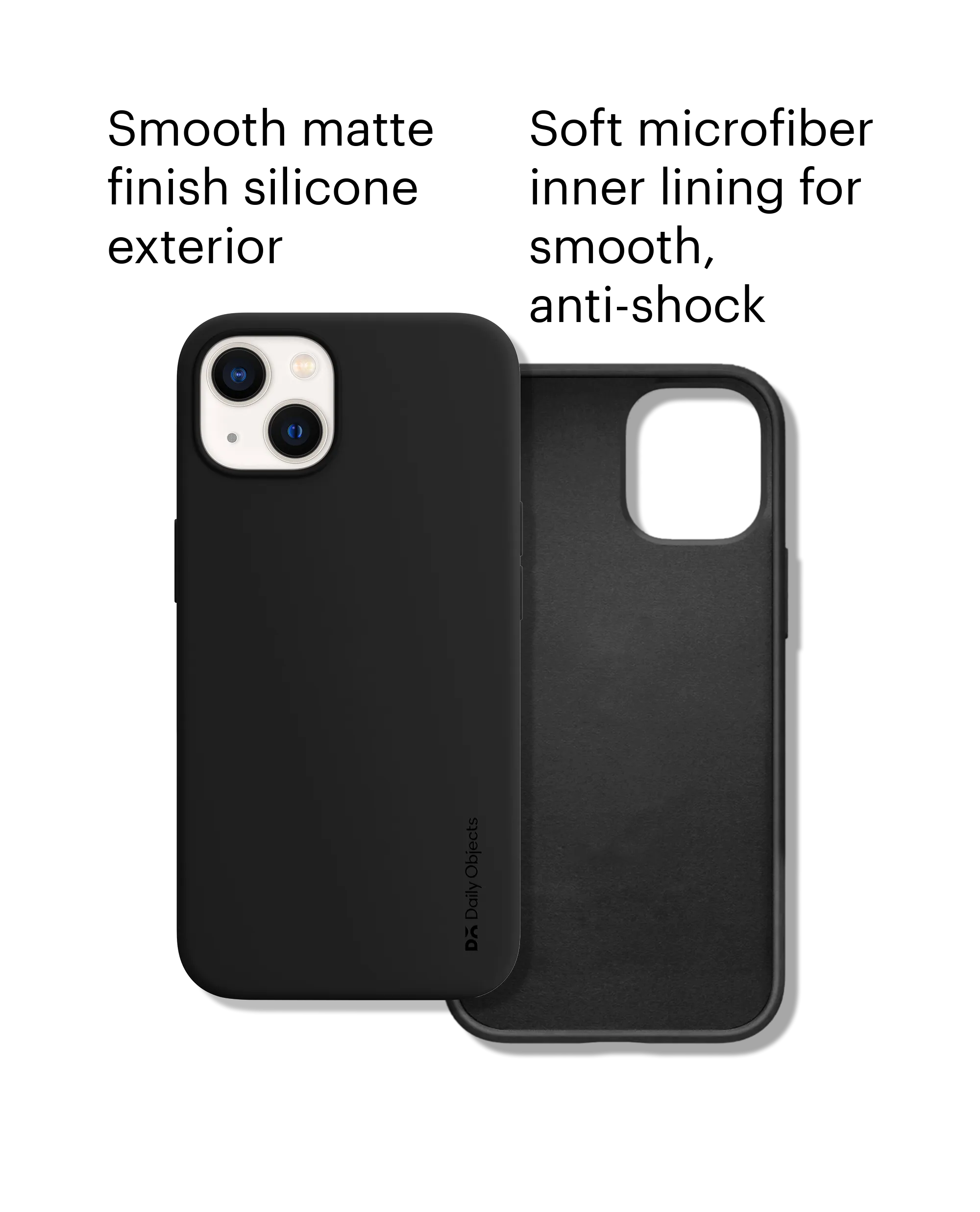 DailyObjects Black Flekt Silicone Phone Case Cover For iPhone 14 Plus