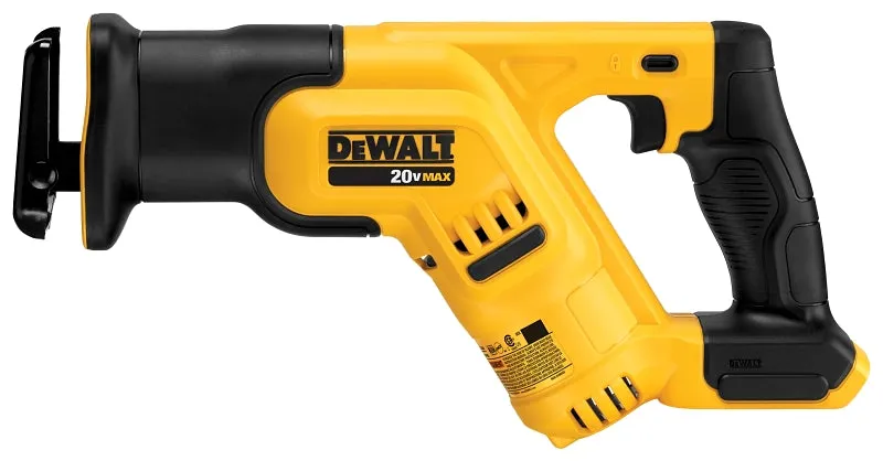 DeWALT DCS387B Reciprocating Saw, Tool Only, 20 V, 2 Ah, 1-1/8 in L Stroke, 0 to 2900 spm :EA: QUANTITY: 1