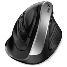 Digitus Genius Ergo 8250S Silent Vertical Mouse, Silver Grey   Black