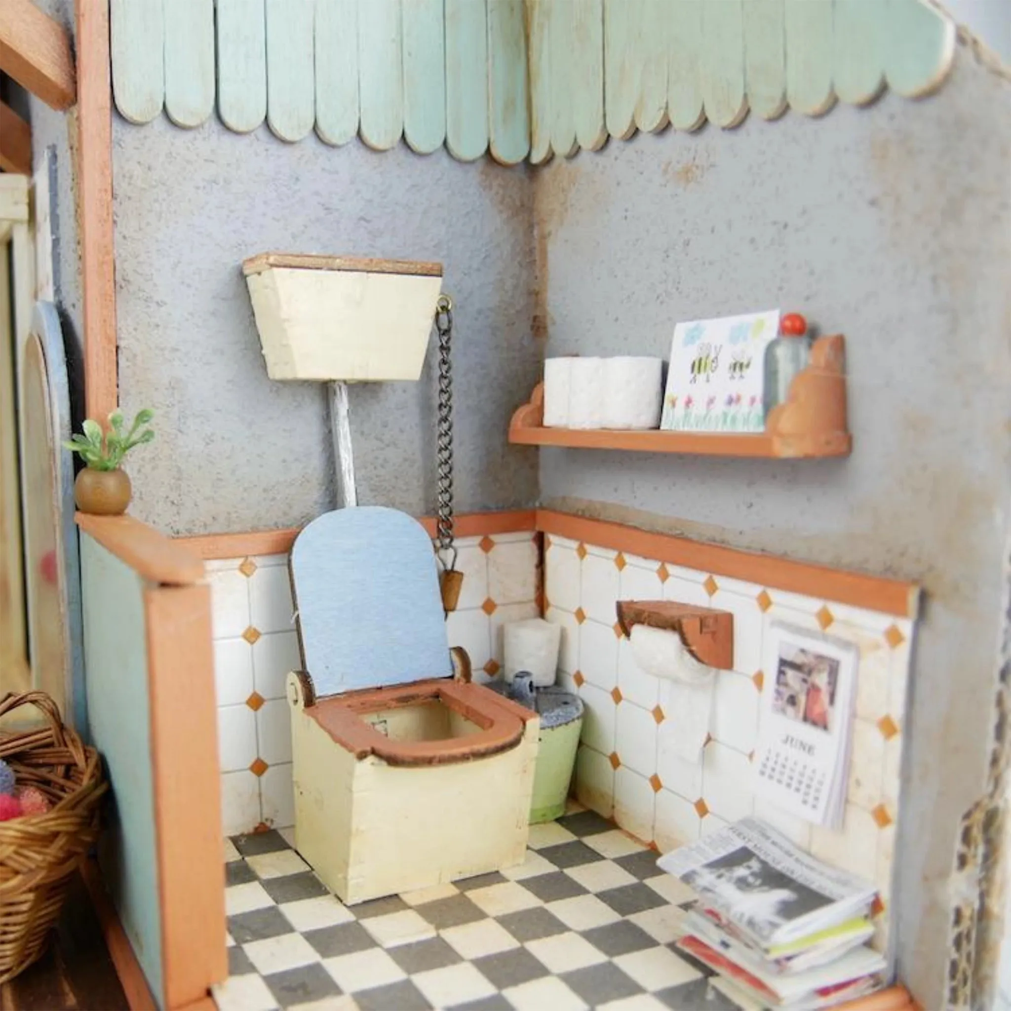 Dollhouse Furniture Kit - Bathroom (Scale 1:12)