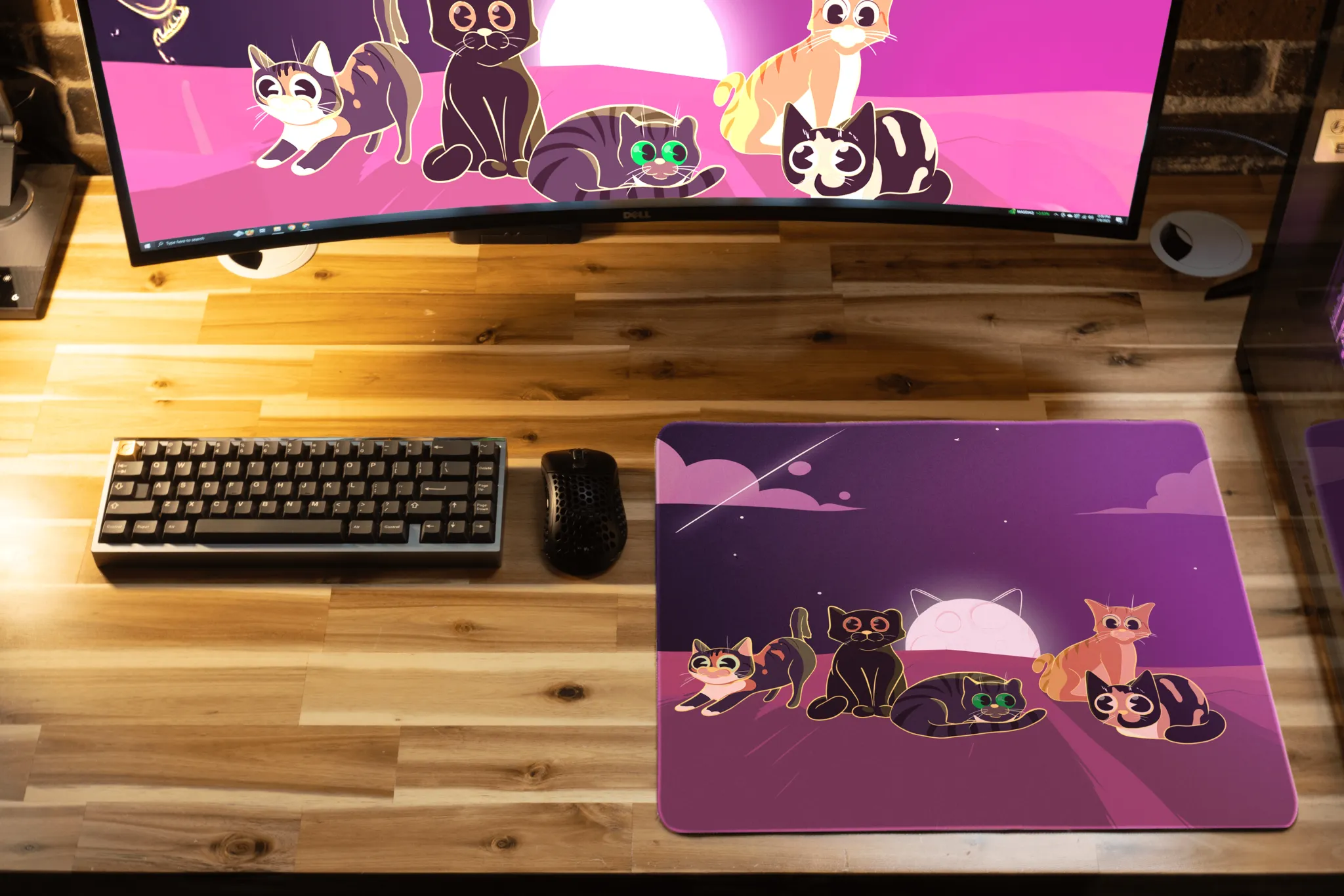 Dooley Noted "Purrfect Evening" Creator Collaboration Limited Edition Gaming Mouse Pad