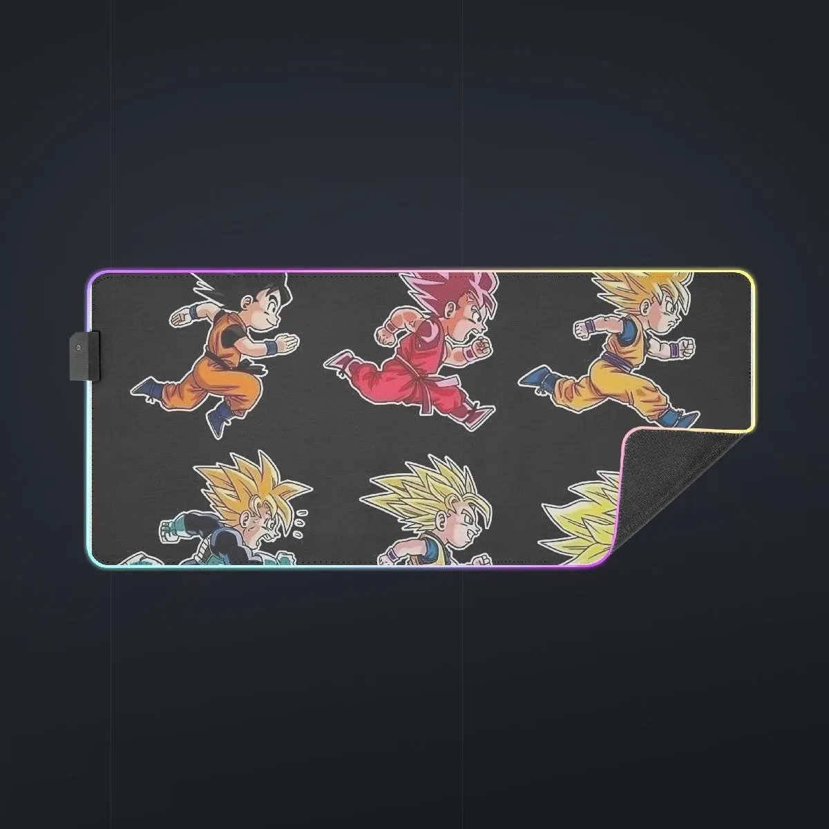 Dragon Ball Anime Son Goku All Form Transformation cool  LED  Mouse Pad