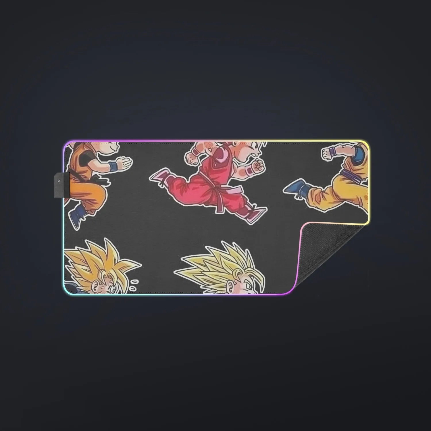 Dragon Ball Anime Son Goku All Form Transformation cool  LED  Mouse Pad